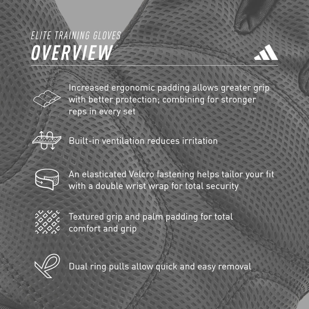 ถุงมือ Elite Training ADIDAS ADGB-14244-NL สีเทา ไซส์ M